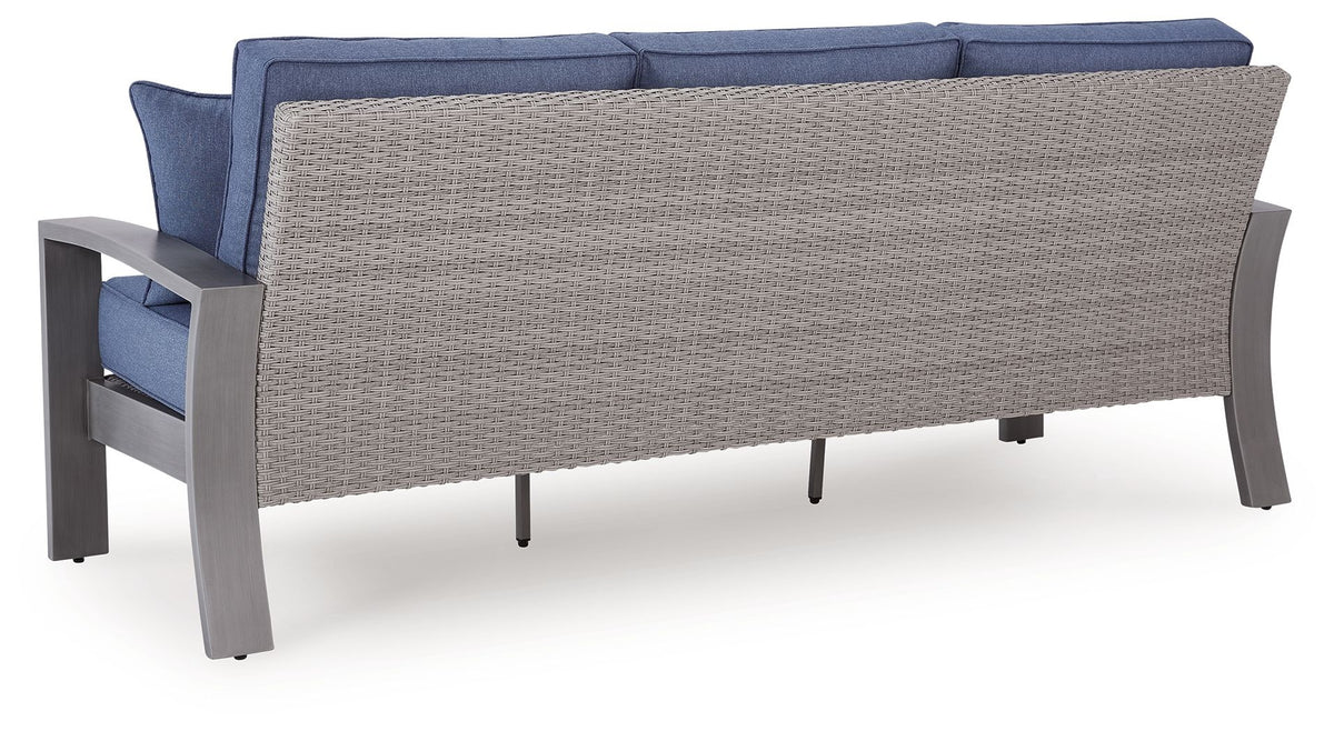 Half Moon Beach - Sofa With Cushion - Blue / Gray by Ashley – view 4