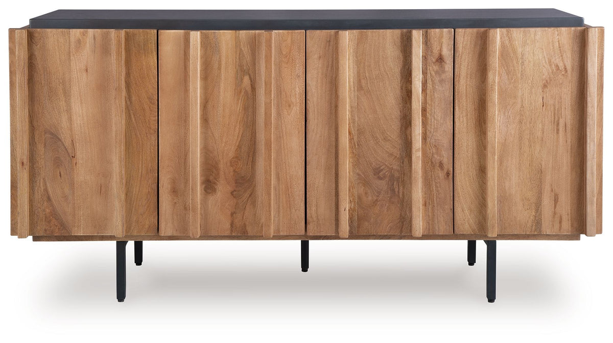 Quintavious - Accent Cabinet - Brown / Charcoal by Ashley – view 4
