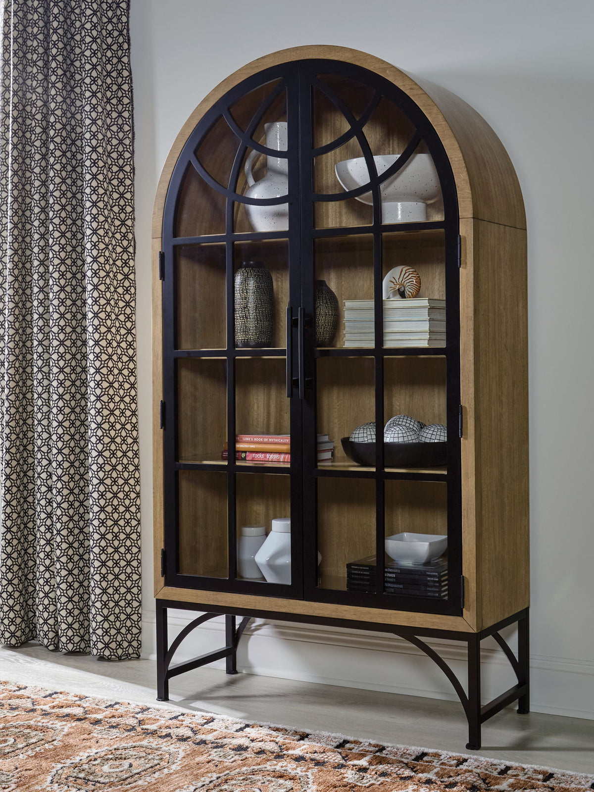 Gwenwich - Accent Cabinet - Natural / Black by Ashley – view 4