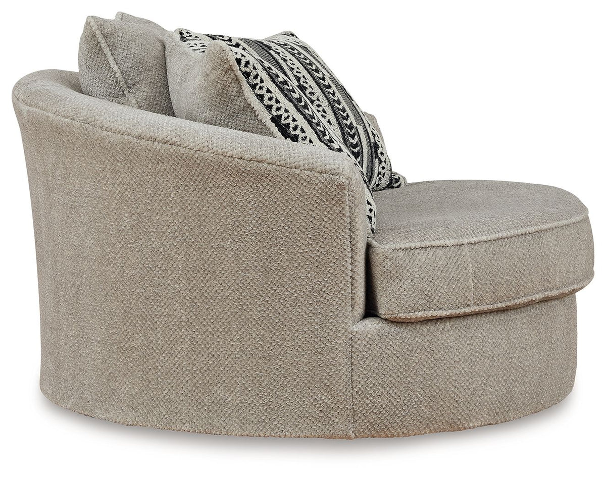 Calnita - Oversized Swivel Accent Chair - Sisal – view 4