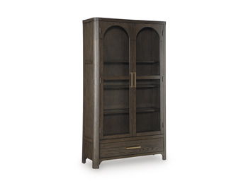 Radkin - Display Cabinet - Burnished Brown by Ashley – Display Cabinets