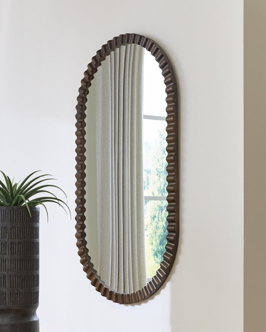 Clorington - Accent Mirror - Dark Brown by Ashley – view 2