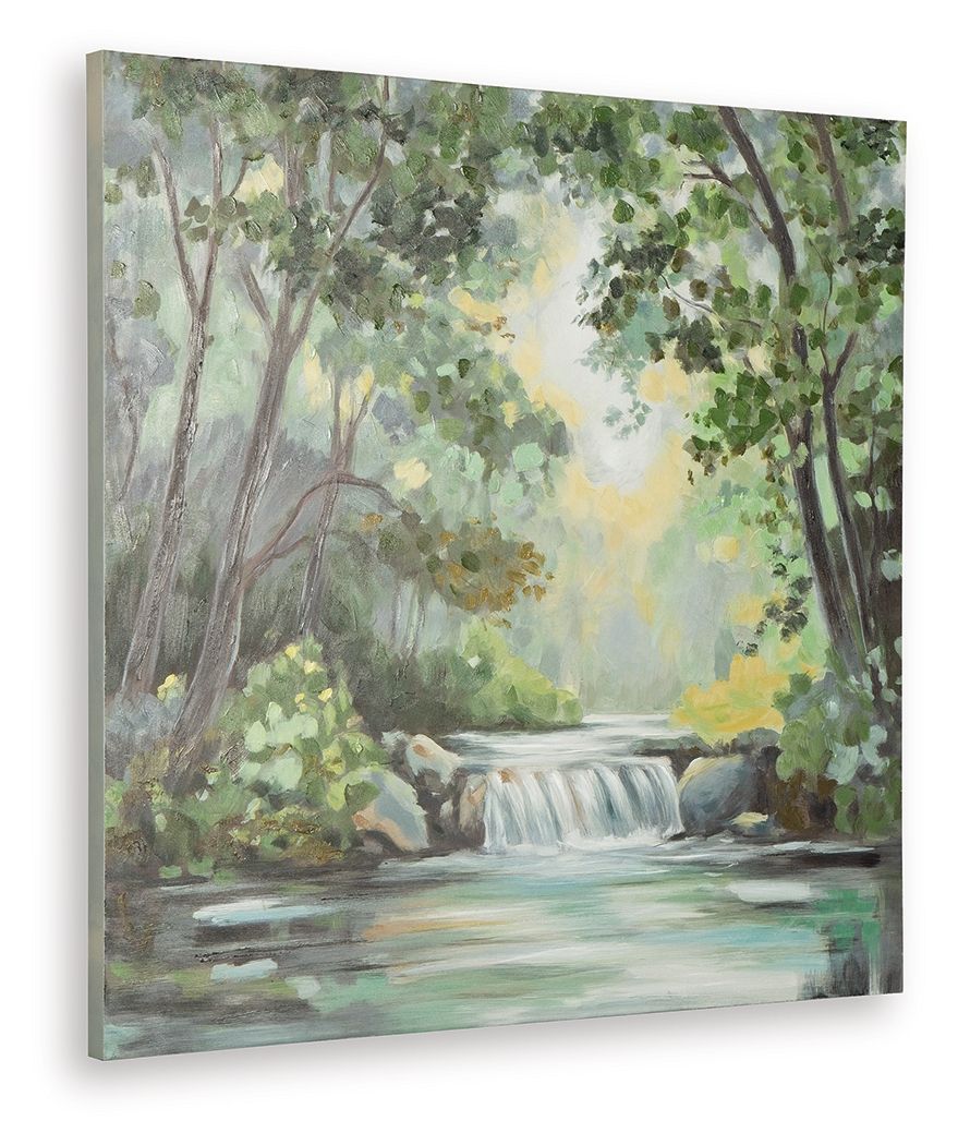 Evermaddick - Wall Art - Green / Gray / White by Ashley – view 4