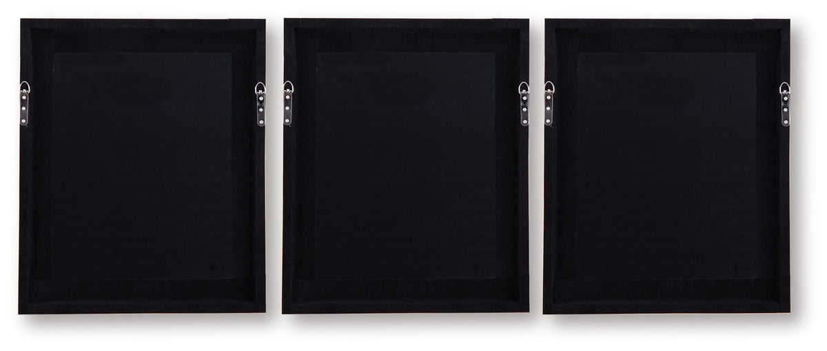 Hendridge - Wall Art Set (Set of 3) - Taupe / White by Ashley – view 4
