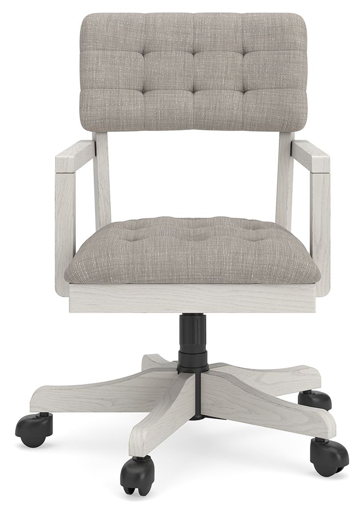 Robbinsdale - Home Office Desk Chair - Antique White by Ashley – view 4