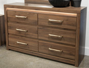 Janfyn - Six Drawer Dresser - Brown by Ashley – Dressers