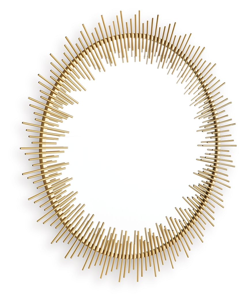 Wainport - Accent Mirror - Gold Finish by Ashley – view 4
