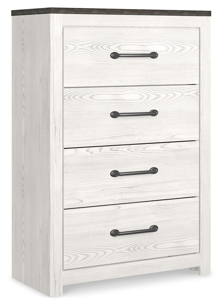 Gerridan - Four Drawer Chest - White / Gray by Ashley – view 4