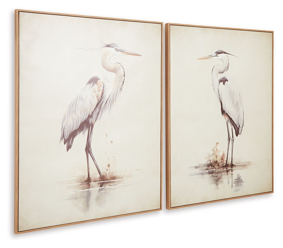 Aubinell - Wall Art Set (Set of 2) - Beige by Ashley – view 4