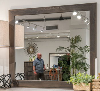 Vonitta Bay - Bedroom Mirror - Dark Brown by Ashley – Mirrors
