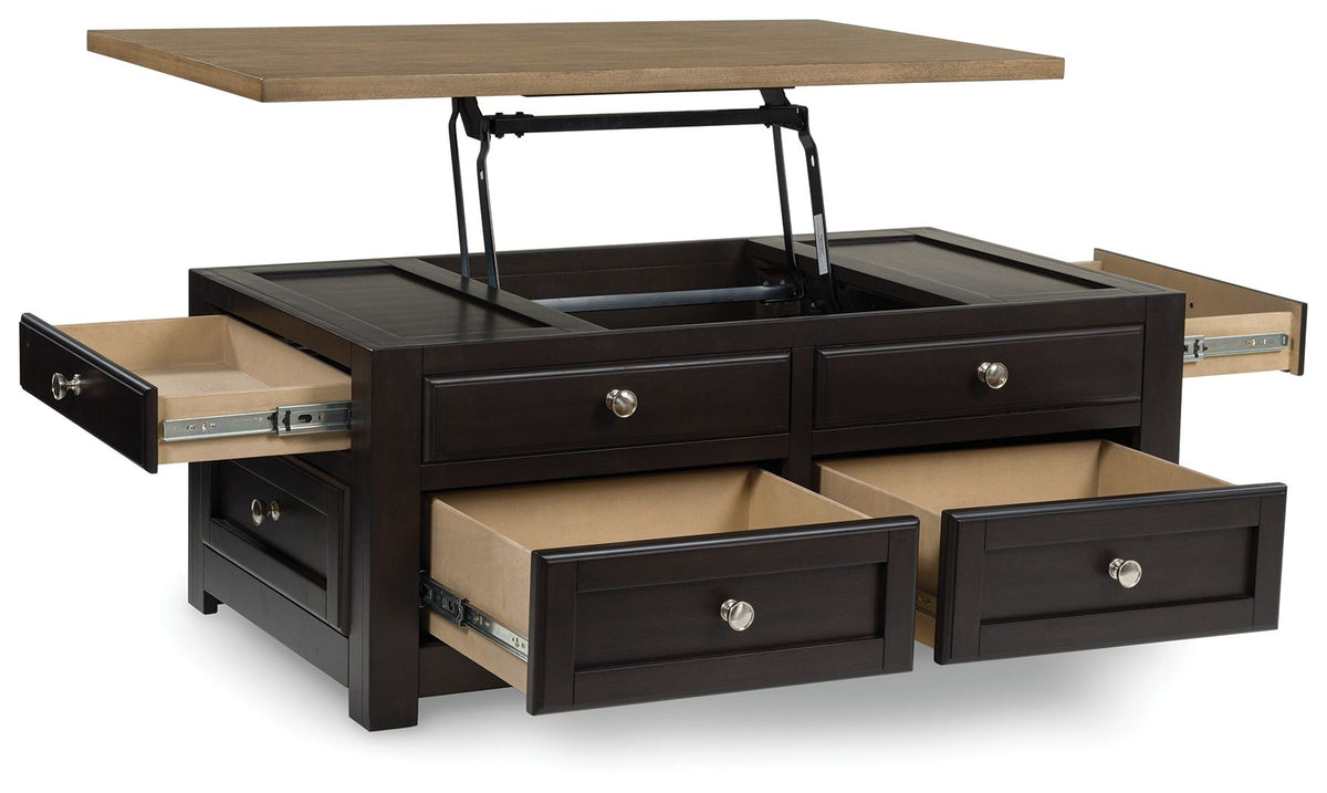 Drazmine - Lift Top Cocktail Table - Brown by Ashley – view 4