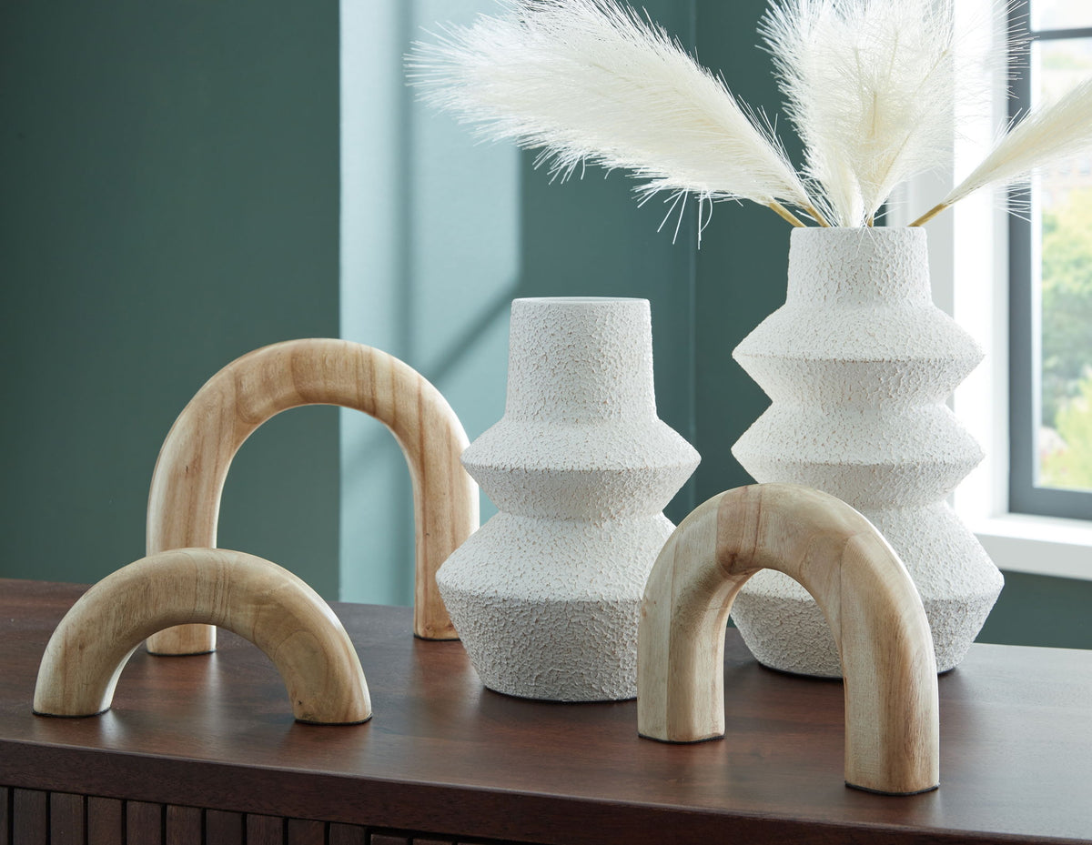 Maddwarth - Accessory Set (Set of 5) - White / Natural Brown by Ashley – view 3