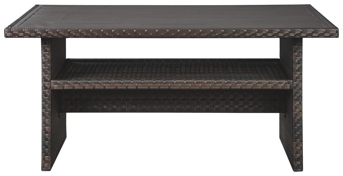 Easy Isle - RECT Multi-Use Table - Dark Brown / Beige by Ashley – view 4