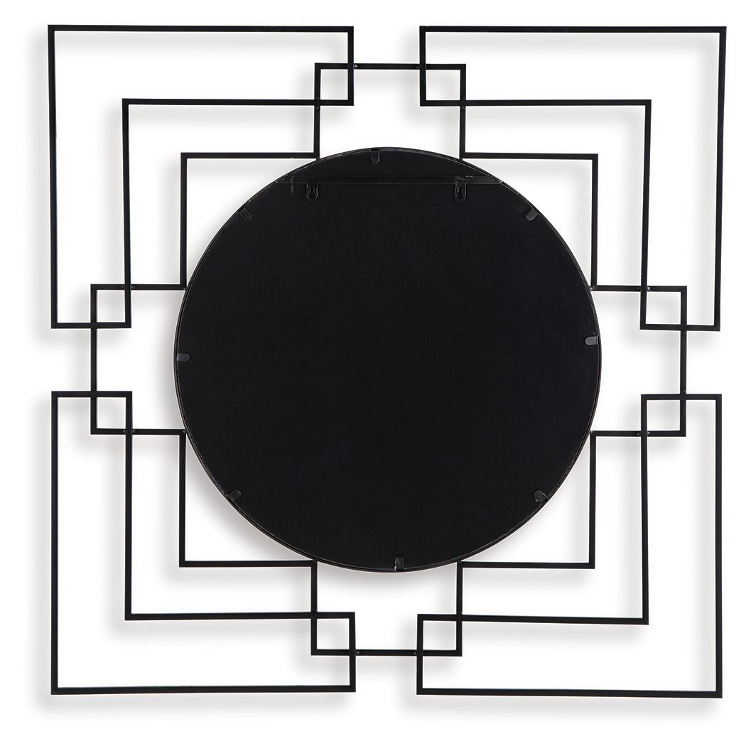 Oceanal - Accent Mirror - Black / Gold Finish by Ashley – view 4