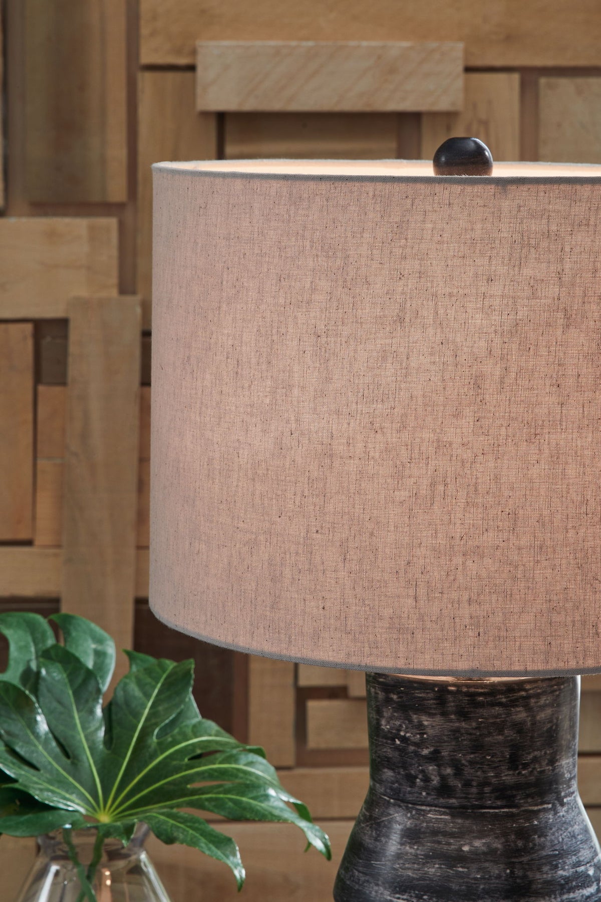 Kerbert - Terracotta Table Lamp - Distressed Black by Ashley – view 4