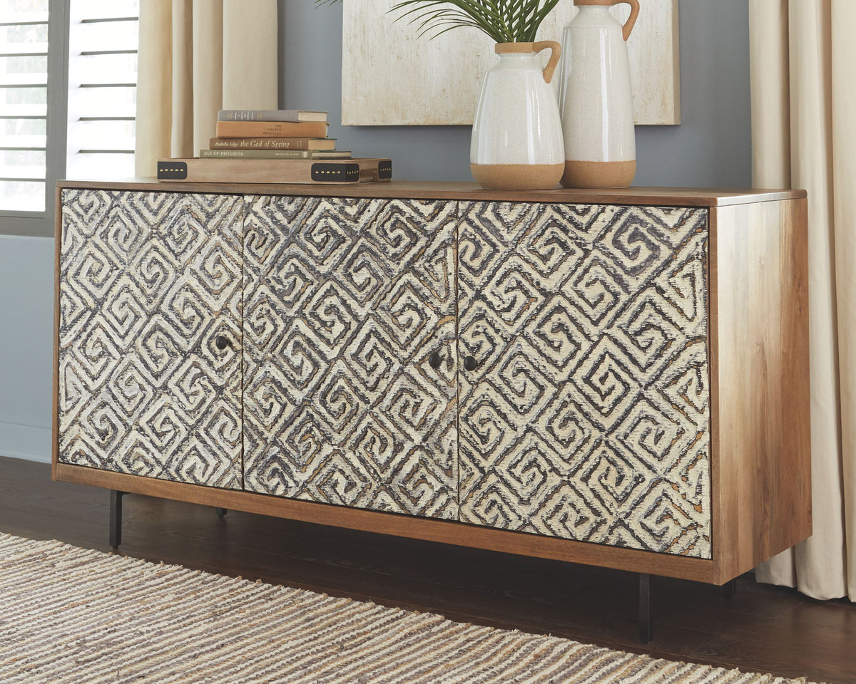 Kerrings - Accent Cabinet - Brown / Black / White by Ashley – view 4
