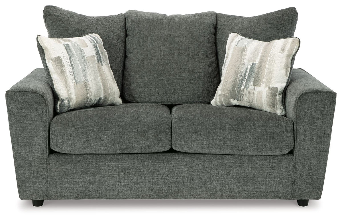 Stairatt - Loveseat - Gravel by Ashley – view 4