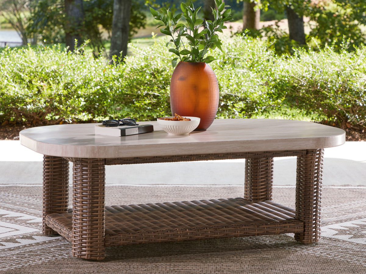 Dolan Creek - Rectangular Cocktail Table - Beige / Brown by Ashley – view 4