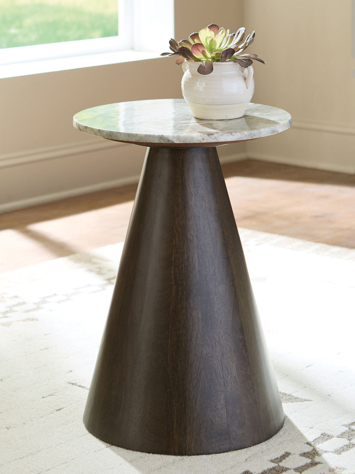 Waltnor - Accent Table - Gray / White / Brown by Ashley – view 4