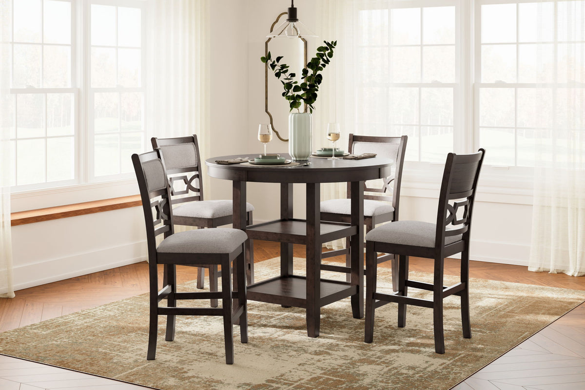 Langwest - Dining Room Counter Table Set (Set of 5) - Brown by Ashley – view 4