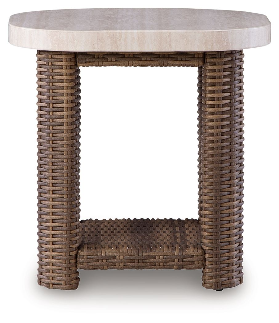 Dolan Creek - Square End Table - Beige / Brown by Ashley – view 4