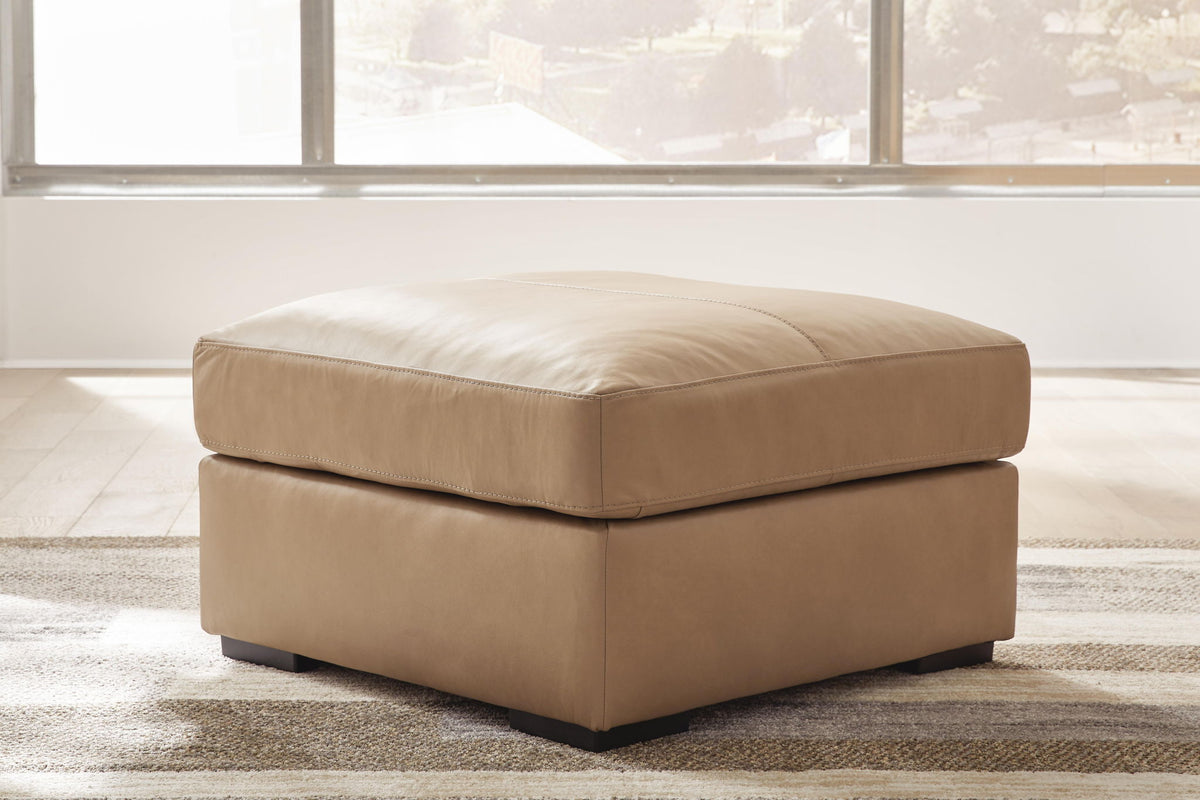 Bandon - Oversized Accent Ottoman - Toffee by Ashley – view 4