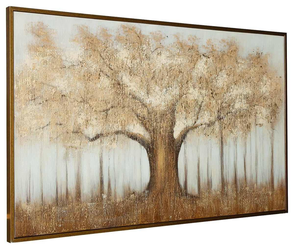 Dalewick - Wall Art - Brown / Gray / Gold Finish by Ashley – view 4