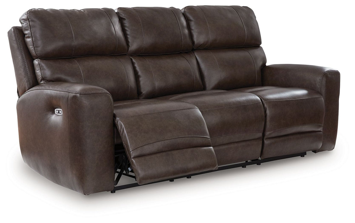 Crossplex - Power Reclining Sofa With Adjustable Headrest - Smoke by Ashley – view 4