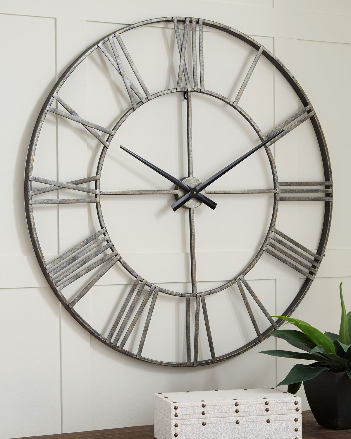 Paquita - Wall Clock - Antique Silver by Ashley – view 4