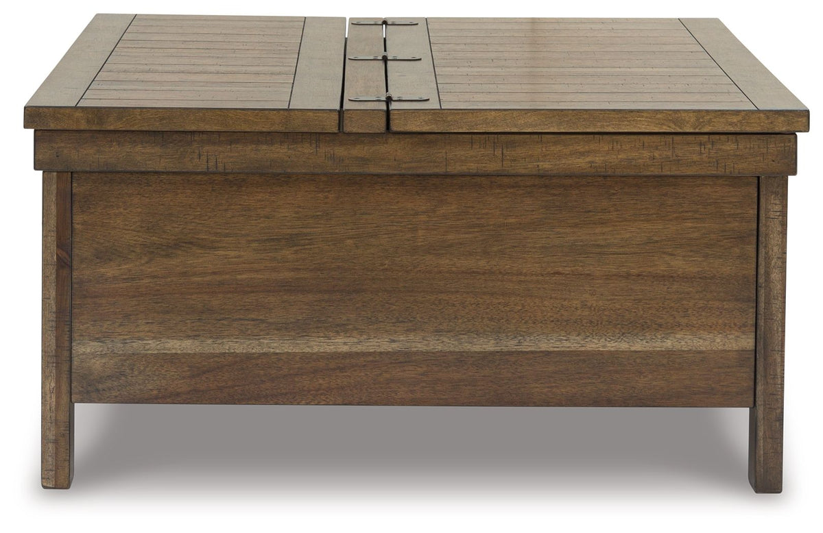 Moriville - Lift Top Cocktail Table - Grayish Brown by Ashley – view 4