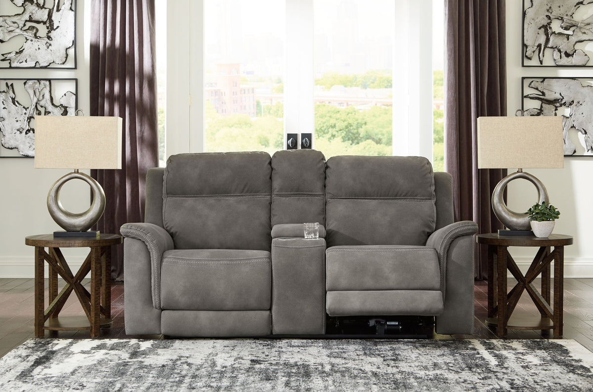 Next-Gen Durapella - Reclining Power Loveseat With Console by Ashley – view 8