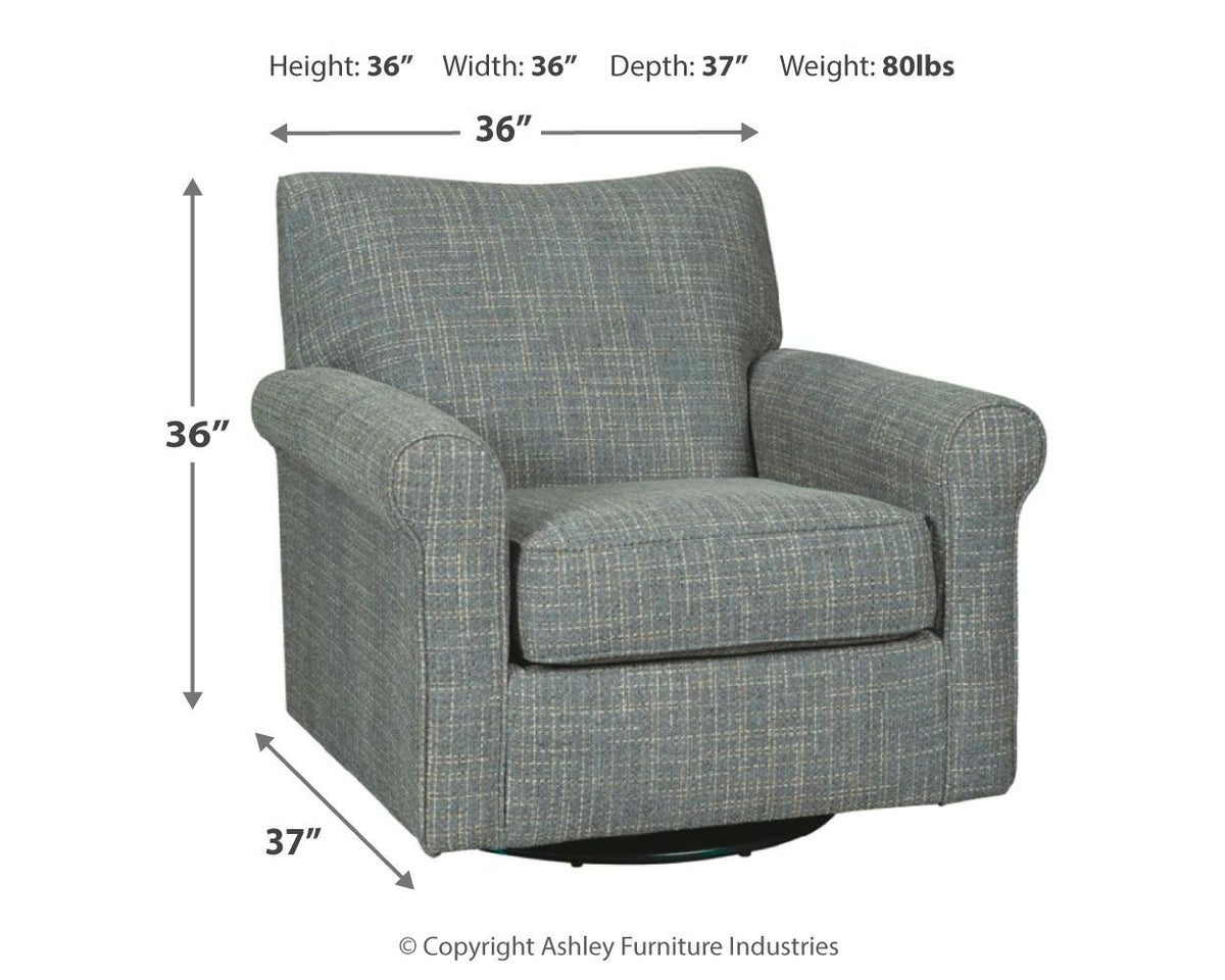 Renley - Swivel Glider Accent Chair by Ashley – view 8