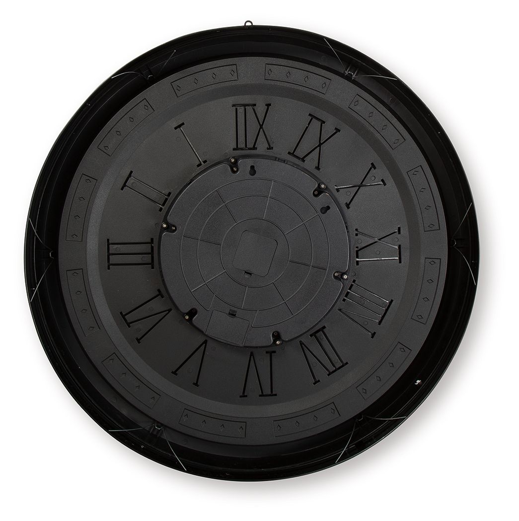 Dairton - Wall Clock - Black / Gold Finish by Ashley – view 4