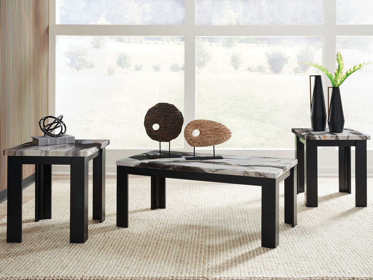 Jazmore - Occasional Table Set (Set of 3) - Dark Brown by Ashley – view 4