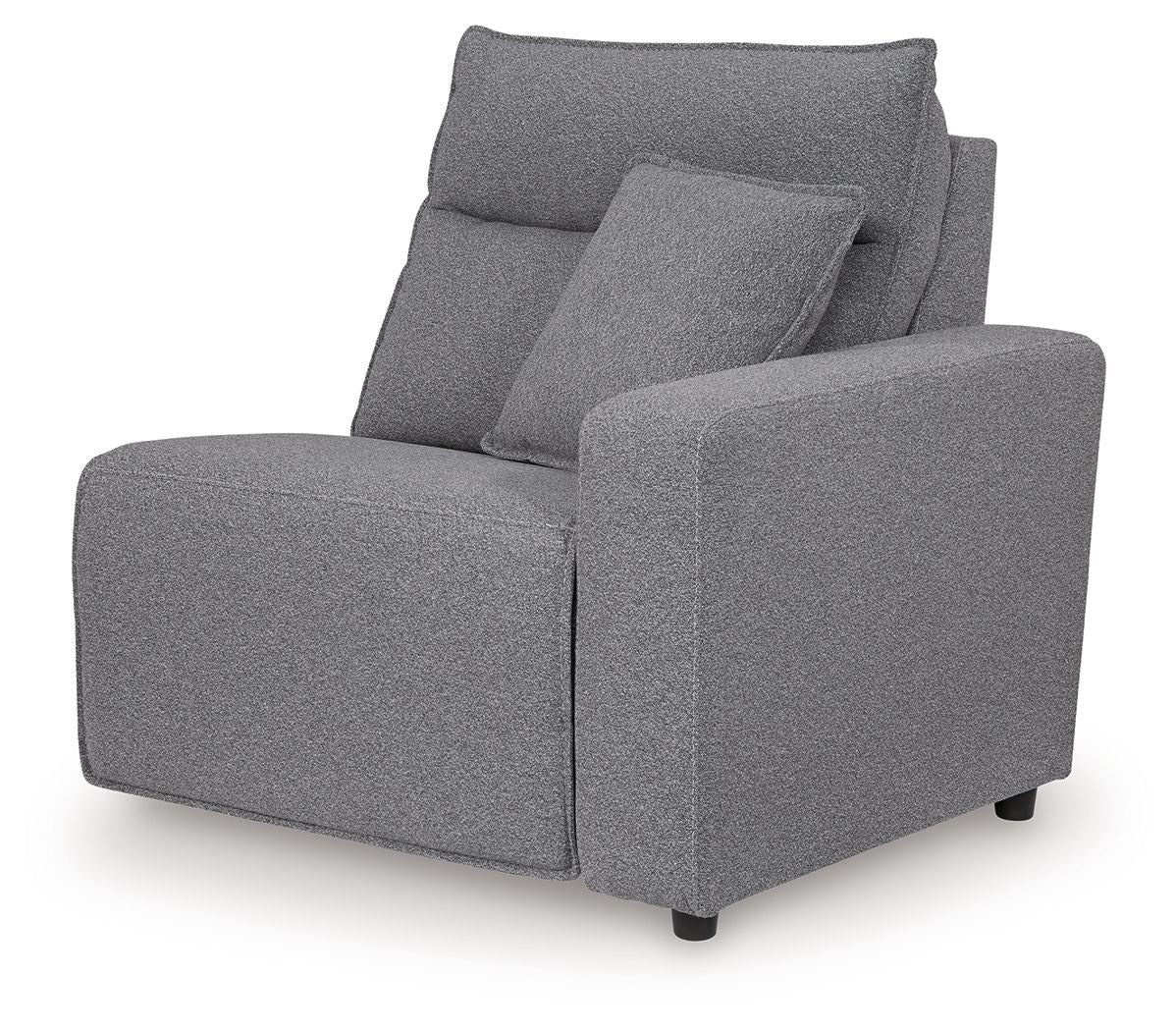 Modmax II - 8-Piece Power Reclining Sectional With LAF Press Back Power Chaise And Console - Salt And Pepper by Ashley – view 4