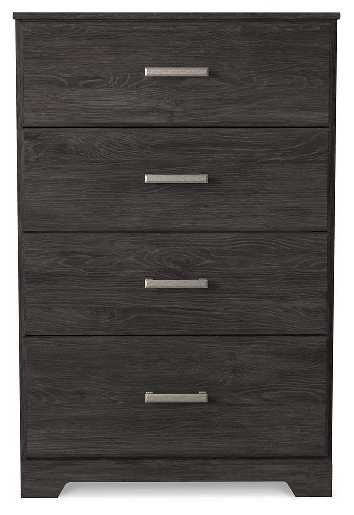 Belachime - Four Drawer Chest - Charcoal by Ashley – view 4