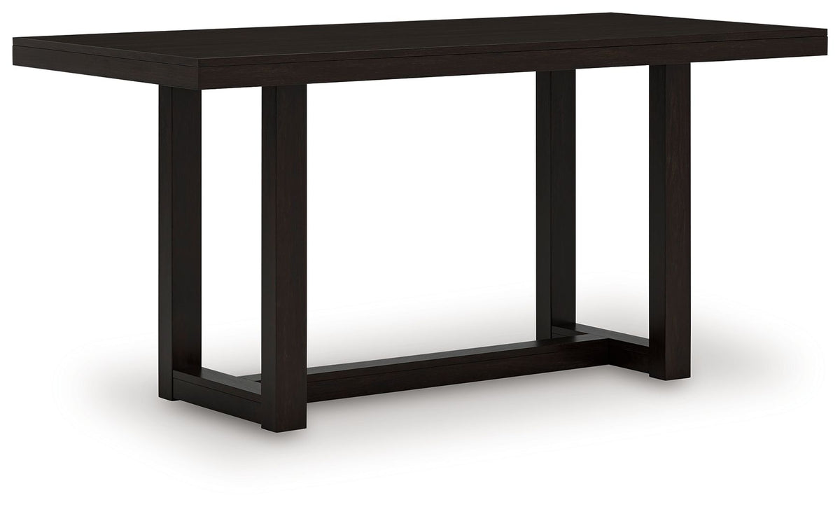 Neymorton - 5 Pc. - Rectangular Dining Room Counter Table, 4 Barstools - Dark Grayish Brown by Ashley – view 4