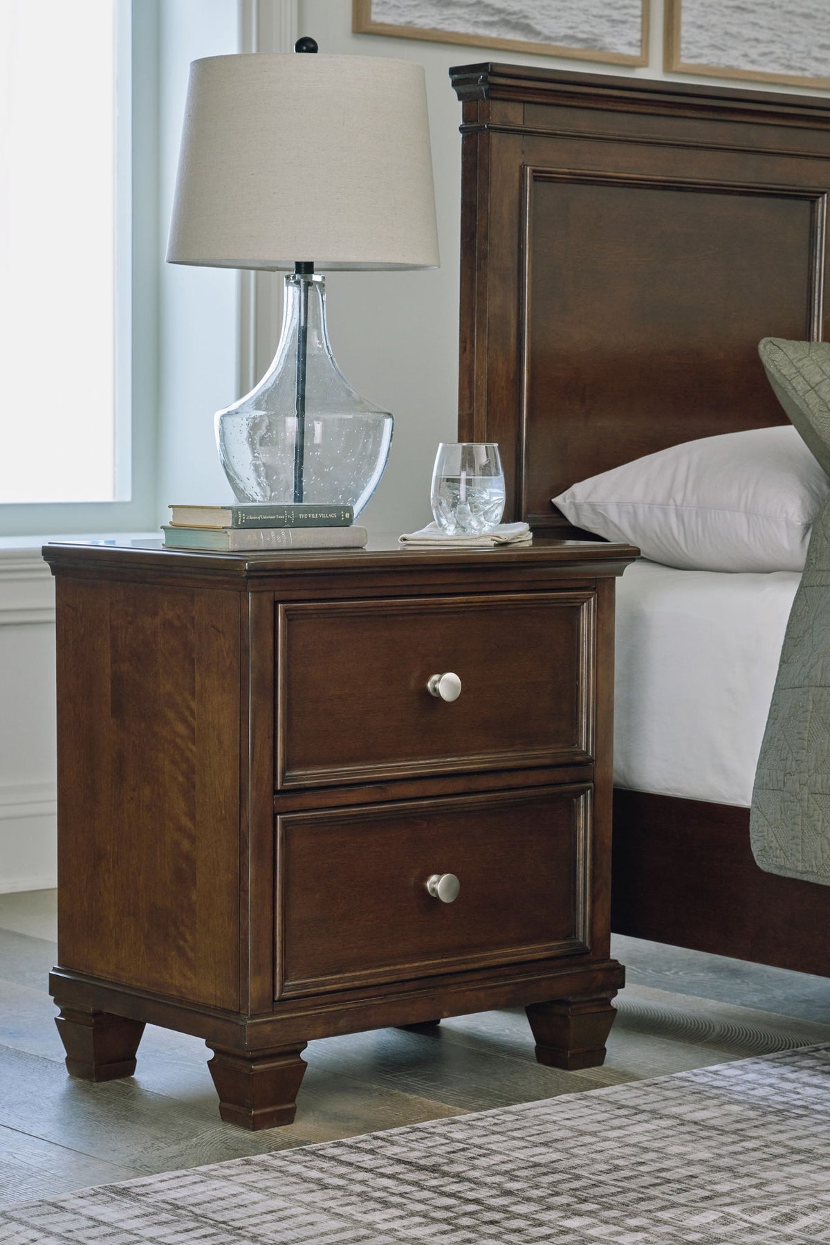 Danabrin - Two Drawer Nightstand - Brown by Ashley – view 4
