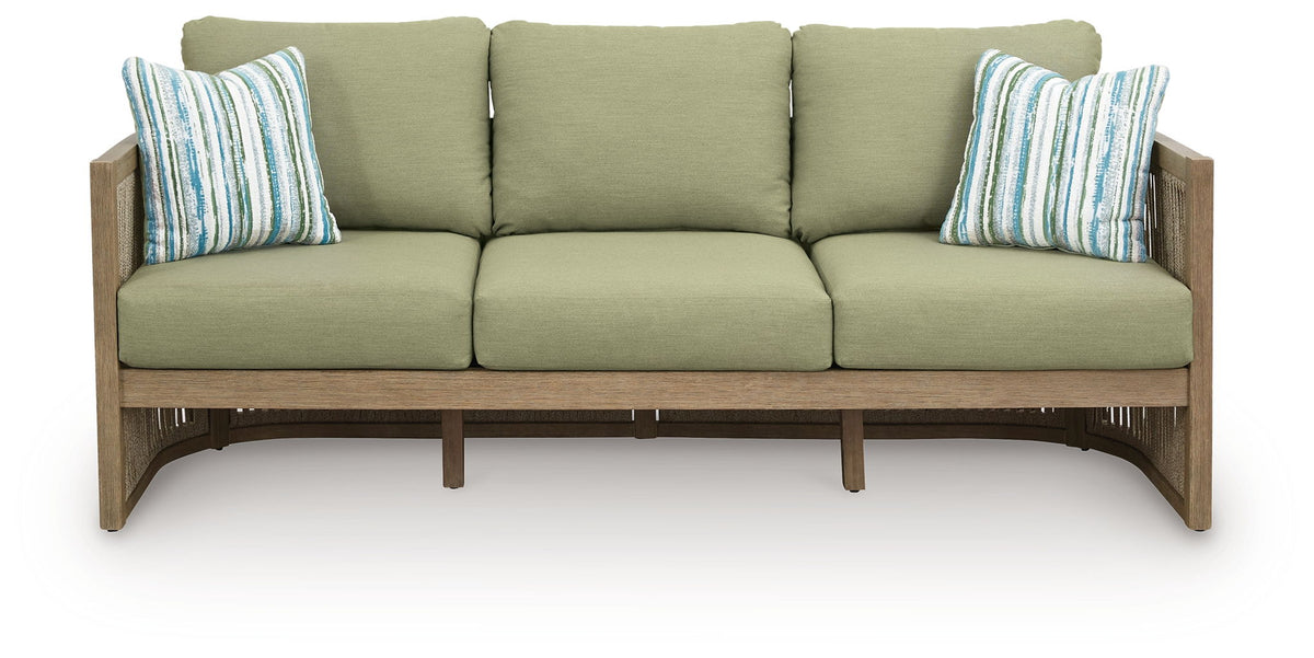 Serena Shores - Sofa With Cushion - Beige / Green by Ashley – view 4