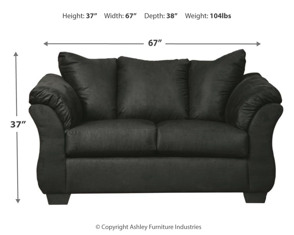 Darcy - Stationary Loveseat by Ashley – view 8