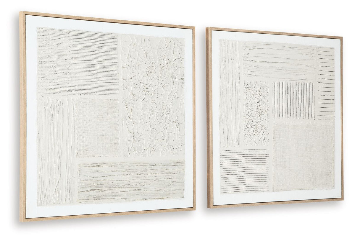 Andorfield - Wall Art Set (Set of 2) - Beige / Black / White by Ashley – view 4