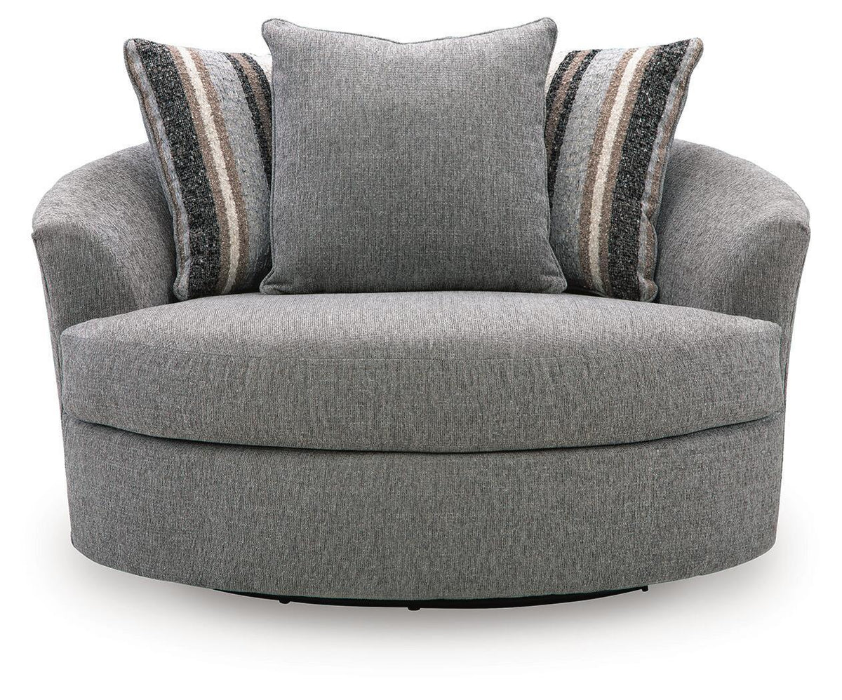 Creston Heights - Oversized Swivel Accent Chair - Smolder by Ashley – view 4