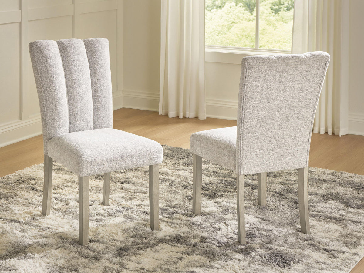 Larawyn - Dining Upholstered Side Chair (Set of 2) - Bisque by Ashley – view 4