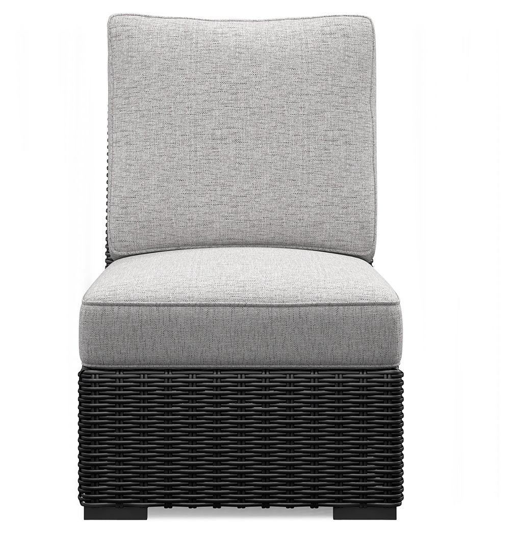 Beachcroft - 5-Piece Outdoor Sectional - Black / Light Gray by Ashley – view 4