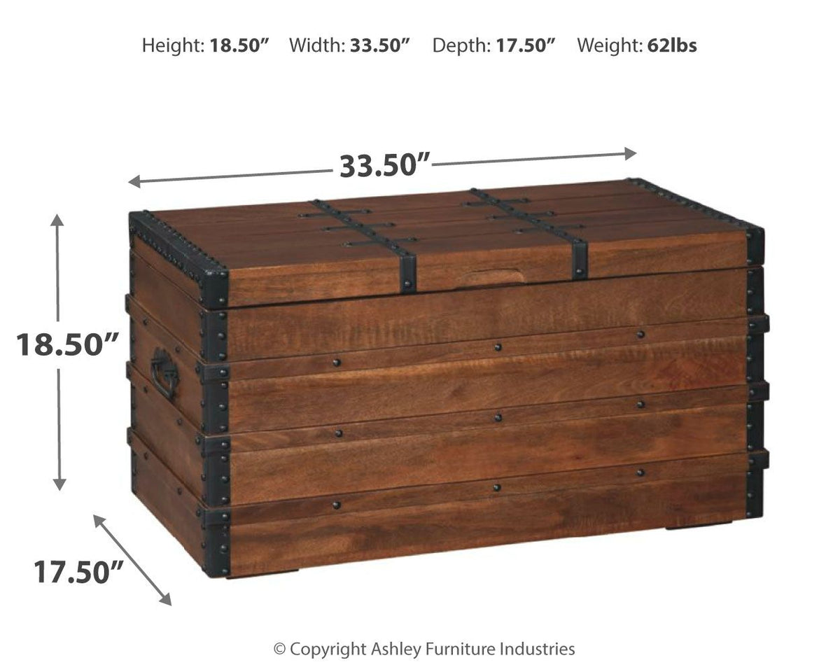Kettleby - Storage Trunk - Brown by Ashley – view 4