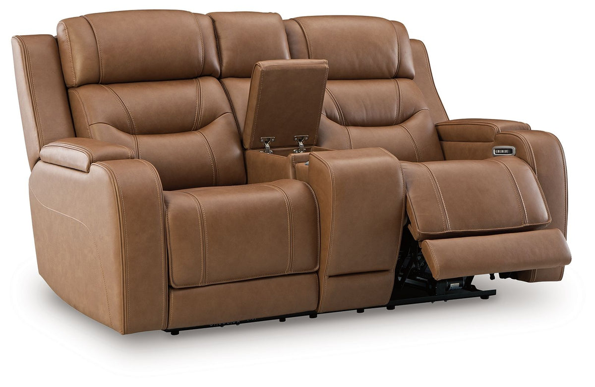 Knightington - Power Reclining Loveseat With Audio Seating by Ashley – view 8