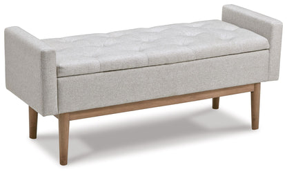 Briarson - Storage Bench - Beige / Brown by Ashley – Storage Benches