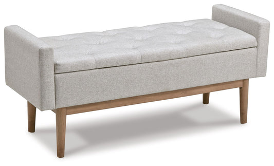 Briarson - Storage Bench - Beige / Brown by Ashley – Storage Benches