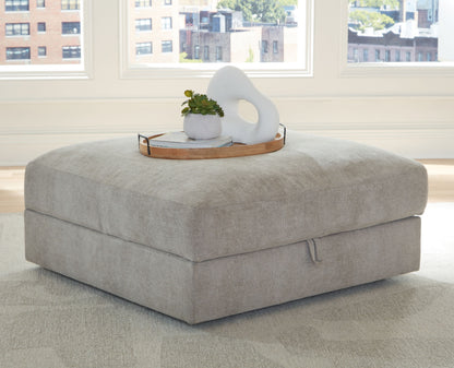 Aslan Court - Ottoman With Storage - Pebble – view 2