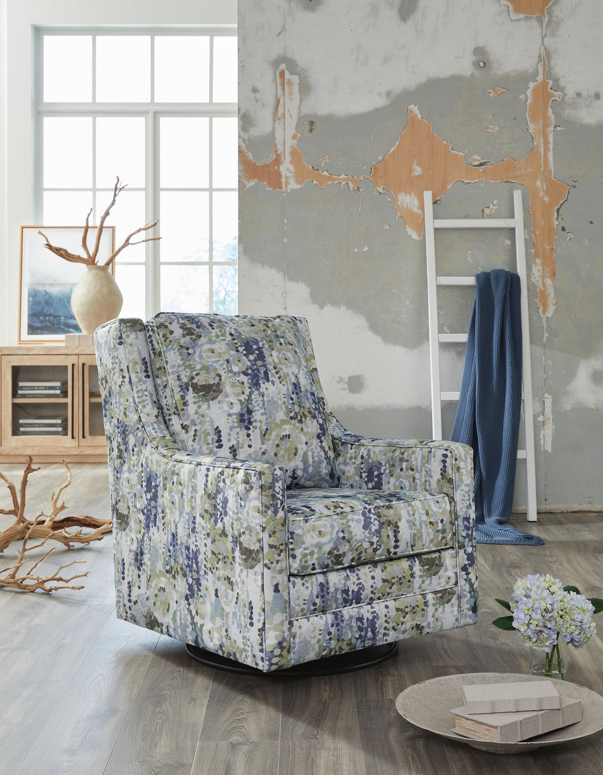 Dustinford - Swivel Glider Accent Chair - Multi by Ashley – view 2